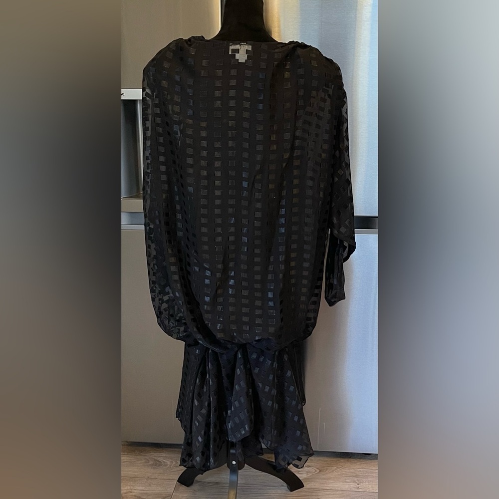 Vintage Stylar Drop Waist Rhinestone Detail Dress - Picture 4 of 5